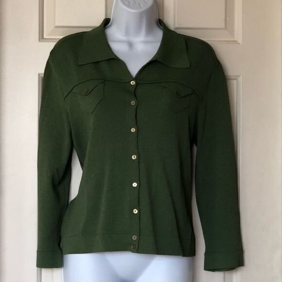 Ball Of Cotton Button Up Collared cardigan - Picture 3 of 9